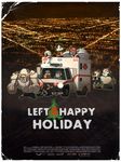  6+boys ahoge ambulance bad_id bad_pixiv_id beard bill_(left4dead) boomer_(left4dead) chibi christmas city facial_hair francis_(left4dead) hat highres hunter_(left4dead) kusaka_kokage left_4_dead louis_(left4dead) movie_poster multiple_boys multiple_girls night parody poster red_cross reindeer santa_hat sled smoker_(left4dead) tank_(left4dead) witch_(left4dead) zoey_(left4dead) zombie 