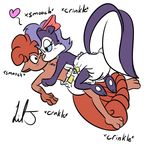  anthro canine cub cute diaper duo female fifi_la_fume kissing liljdude male mammal nintendo pok&#233;mon pok&eacute;mon skunk tiny_toon_adventures tiny_toons video_games vulpix warner_brothers young 