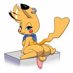  anthro anus balls breasts butt forsakenmaddness herm intersex looking_at_viewer nintendo nude paws penis piercing pikachu pok&#233;mon pok&#233;morph pok&eacute;mon pussy solo tesla video_games xxylas 