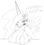  anthrofied blush equine female friendship_is_magic hair horn horse mammal my_little_pony pony presenting princess_celestia_(mlp) solo winged_unicorn wings zev 