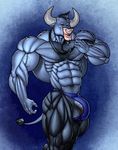  anatomy anthro balls biceps big_muscles big_penis body_hair bovine bulge chest_hair erection facial_piercing friendship_is_magic fur grin hairy horn huge_muscles iron_will_(mlp) looking_at_viewer male mammal minotaur mohawk muscles my_little_pony necktie nipples nose_piercing nose_ring open_mouth pecs penis piercing pose ripped-saurian smile solo standing thong toned tongue topless vein veiny_penis 