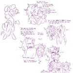  2013 ask_twibra avoid_posting bluntwhiskey duo ear_piercing equine feathermoon female feral friendship_is_magic horn horse male my_little_pony nightweaver original_character pegasus piercing pinkie_pie_(mlp) pony red_eyes smile text unicorn wings 