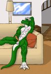  akuro anthro arm_behind_head balls biceps claws dragon erection flexing green_dragon green_skin grey_hair grin hair horn lounging male masturbation muscles nipples nude pecs penis pose presenting reptile scales scalie sheath showing-off sitting slit smile sofa solo spread_legs spreading teeth toe_claws white_skin 