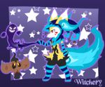  canine fennec fox ghost litwick magic_user mammal nintendo pok&#233;mon pok&eacute;mon pumpkin shuppet spirit video_games witch 