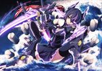  eyepatch gloves kantai_collection katana merontomari sword tenryuu_(kancolle) thighhighs weapon 