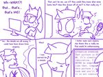  anus blush butt comic computer cutie_mark dialog english_text equine female feral friendship_is_magic hair horn horse mammal mirror my_little_pony nude open_mouth pony pussy reflection solo sweat text the_weaver twilight_sparkle_(mlp) unicorn worried 