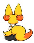  ambiguous_gender back_turned big_butt braixen butt canine female fennec fennekin fox jigglybutts mammal nintendo pok&#233;mon pok&eacute;mon video_games 