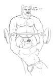  armpits bear belly biceps bulge canine chubby dog erection gay german_shepherd jockstrap male mammal musclegut muscles pecs penis tcw these_aren&#039;t_my_glasses these_aren't_my_glasses underwear weightlifting weights 