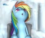  blue_fur dialog english_text equine female feral friendship_is_magic fur hair horse inside looking_up mammal multi-colored_hair my_little_pony open_mouth pink_eyes pony rainbow_dash_(mlp) rainbow_hair solo text unknown_artist 