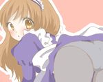  asahina_mikuru ass blush brown_eyes brown_hair maid mashiro_momo pixiv_thumbnail resized suzumiya_haruhi_no_yuuutsu 