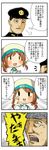  1girl 4koma admiral_(kantai_collection) comic error_musume girl_holding_a_cat_(kantai_collection) highres kantai_collection long_hair monochrome shoshinsha_mark translated twintails yanagihara_tantoui 