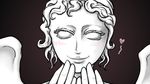  1girl blush doctor_who heart smile solo weeping_angel wings 