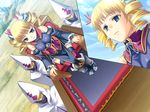  3girls blonde_hair blue_eyes game_cg hikage_eiji kakouen koihime_musou multiple_girls sousou 