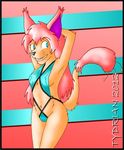  cat feline female hair mammal nintendo pink_hair pok&#233;mon pok&eacute;mon skitty swimsuit tydrian video_games 