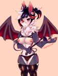  anthro bat_wings bdsm breasts chiropteran clothed clothing digital_media_(artwork) domination female fur hi_res legwear looking_at_viewer mammal membranous_wings nipples nsfwfenistral piercing rubber simple_background smile solo standing thick_thighs thigh_highs whip wings 
