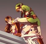  1girl anal artist_name ass blush breasts clothed_sex dildo hat high_heels link nipples penis phrygian_cap pointy_ears princess_zelda pussy pussy_juice queen-zelda sex sweat the_legend_of_zelda thighhighs uncensored 