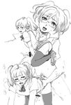  aian anal androgynous blush crossdress crossdressing cum cumming ejaculation erection from_behind glasses ironkat long_hair monochrome penis school_uniform shoes skirt stockings testicles thighhighs trap upskirt 