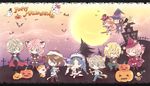  4boys 5girls final_fantasy final_fantasy_xiii halloween hope_estheim lightning_farron mocha_(tbc7500) mog multiple_boys multiple_girls noel_kreiss oerba_dia_vanille oerba_yun_fang paddra_nsu-yeul pumpkin sazh_katzroy serah_farron snow_villiers 