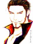  1boy black_hair chinstrap dracule_mihawk jewelry lining male male_focus necklace one_piece portrait shichibukai shueisha solo yellow_eyes 