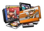  bad_id bad_tumblr_id blonde_hair blue_eyes blue_hair brown_eyes denshi_yuugi_mokushiroku eleca famicom famicom_cartridge game_cartridge game_console handheld_game_console horns matsubara_isame matsubara_yayoi matsuda_yuusuke nec_corporation nintendo no_humans pc_engine r.o.b red_hair sega sega_game_gear sega_mega_drive space_invaders super_famicom super_famicom_cartridge tesera wings yellow_eyes 