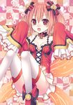  alyn_(fairy_fencer_f) brown_hair fairy_fencer_f md5_mismatch red_eyes short_hair solo thighhighs tsukino_neru 