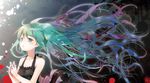  acute_(vocaloid) chikaya dress green_eyes green_hair hands_together hatsune_miku interlocked_fingers long_hair project_diva_(series) project_diva_f twintails vocaloid 