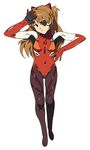 armpits baba_arumi bad_id bad_pixiv_id bangs blue_eyes bodysuit breasts brown_hair closed_mouth covered_navel evangelion:_3.0_you_can_(not)_redo eyepatch full_body gloves hair_between_eyes hand_up head_tilt headgear legs_together light_smile long_hair neon_genesis_evangelion number pilot_suit plugsuit rebuild_of_evangelion shikinami_asuka_langley simple_background small_breasts smile solo souryuu_asuka_langley standing turtleneck two_side_up white_background 
