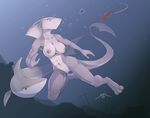  anthro blood blue_eyes breasts female feral fish marine meat nipples nude pussy sea shark spotty_the_cheetah underwater water 