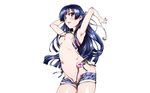  bikini erect_nipples kakumeiki_valvrave niko_(tama) rukino_saki shorts swimsuit 