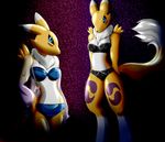  canine digimon digimon_tamers female fox killy00 lingerie mammal renamon 