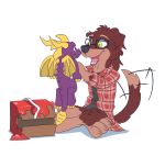  black_nose canine christmas clothing dachshund dog eyewear female fur glasses holidays mammal riley_(savestate) savestate spyro spyro_the_dragon tim_weeks video_games young 