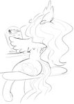  book butt equine female friendship_is_magic hair horn horse mammal my_little_pony pony princess_celestia_(mlp) sitting solo winged_unicorn wings zev 