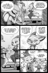  2019 blush borba canine cervine clothed clothing comic disney english_text female fluffy fluffy_tail fox group judy_hopps lagomorph mammal text zootopia 