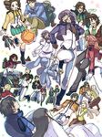  6+girls allelujah_haptism anew_returner bad_id bad_pixiv_id bag billy_katagiri black_hair bring_stabity brown_hair celestial_being_uniform chibi contemporary everyone feldt_grace from_behind full_body green_hair green_skirt gundam gundam_00 hallelujah_haptism handbag haro hilling_care ian_vashti kati_mannequin lasse_aeon lockon_stratos long_hair long_sleeves looking_at_viewer louise_halevy lyle_dylandy marie_parfacy marina_ismail mileina_vashti military military_uniform mister_bushido multiple_boys multiple_girls patrick_colasour pleated_skirt purple_hair regene_regetta revive_revival ribbons_almark saji_crossroad setsuna_f_seiei shiro_ta shiroshiro short_hair simple_background skirt soma_peries standing sumeragi_lee_noriega tieria_erde twintails uniform very_long_hair walking white_background 