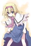  alice_margatroid blonde_hair blue_eyes hairband mochiki solo touhou 