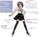  artist_request asou_misaki fatal_frame fatal_frame_4 hand_on_hip lowres open_mouth partially_translated see-through short_hair skirt solo thighhighs translation_request zettai_ryouiki 