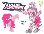  balloon crossover cutie_mark equine female friendship_is_magic horse machine mechanical my_little_pony pinkie_pie_(mlp) pony robot transformers 
