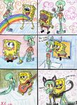  gay guitar male rainbow spongebob_squarepants spongebob_squarepants_(character) spongefifi squidward_tentacles where_is_your_god_now 