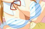  _mikan ane_to_boin animated animated_gif bouncing_breasts bra breasts erect_nipples hanamaru hanamaru_mikan huge_breasts large_breasts lowres nipples orange_hair ribbon underwear undressing 