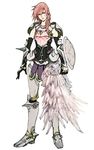 armor final_fantasy final_fantasy_xiii final_fantasy_xiii-2 highres lightning_farron nomura_tetsuya official_art pteruges 