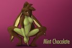  brown_fur crouching female fur lagomorph mammal mint_chocolate no_cleft nude rabbit res_the_rabbit seductive solo spread_legs spreading 