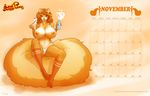  big_breasts big_tail breasts brown_hair brown_nose calender female fluffy_tail freckles fur green_eyes hair hi_res knee_socks kneesocks lips long_hair looking_at_viewer mammal navel nipples open_mouth orange_fur orange_theme panties penny_flynn rodent sitting smile socks solo spoon squirrel thighs underwear whipped_cream yellow_fur zaftigbunnypress 