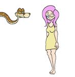  coil crossover duo equestria_girls fluttershy_(eg) human humanized hypnosis jungle_book kaa_(jungle_book) mammal mind_control my_little_pony reptile scalie snake 