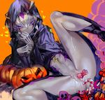  &lt;3 1girl blue_eyes blush candy candy_cane censored clothed clothed_masturbation cum female genderswap halloween heart masturbation object_insertion pumpkin purple_eyes pussy pussy_juice solo spread_legs sweat sweatdrop sweets vaginal vaginal_insertion vaginal_object_insertion vector vector_(yuu-gi-ou_zexal) wet yu-gi-oh! 