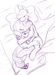  bed cuddling cutie_mark dragon equine female feral friendship_is_magic horn horse hug male mammal my_little_pony pia-sama rarity_(mlp) scalie sleeping smile spike_(mlp) unicorn 