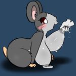  areola big_breasts big_butt big_ears blush breasts butt chubby disembodied_hand female fur glove hamster hamtaro_(series) huge_breasts lactating mammal milk mini-ham nipples nude open_mouth plain_background red_eyes rodent roy_mccloud solo tongue tongue_out whiskers 
