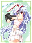  ai_takurou animal_ears bunny_ears bunny_tail long_hair red_eyes reisen_udongein_inaba silver_hair solo tail touhou undressing very_long_hair 
