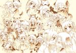  2girls animal_ears bad_id bad_pixiv_id blush cat_ears cat_tail chibi crona_(soul_eater) maka_albarn multiple_girls ribbon sakurazawa_izumi short_hair soul_eater tail twintails yuri 