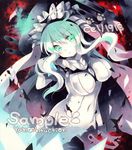  artist_name bad_id bad_pixiv_id bodysuit breasts cape cell1913 covered_navel glowing glowing_eyes green_eyes green_hair kantai_collection large_breasts long_hair marker_(medium) monster multicolored_hair pale_skin sample shinkaisei-kan traditional_media white_hair wo-class_aircraft_carrier yahoo! 