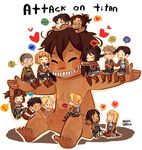  animated animated_gif annie_leonhardt armin_arlert christa_renz conny_springer everyone hange_zoe jean_kirchstein levi_(shingeki_no_kyojin) marco_bodt mikasa_ackerman mimiblargh rogue_titan sasha_braus sasha_browse shingeki_no_kyojin ymir_(shingeki_no_kyojin) 